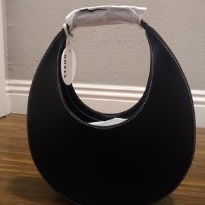 Staud black leather purse